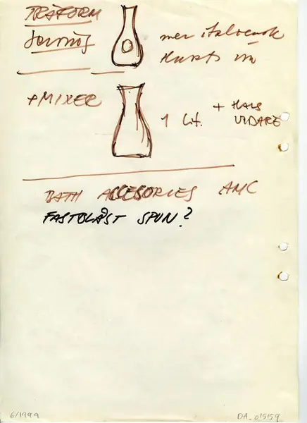 Glasföremål [skiss]