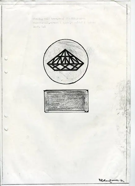 Glasföremål [skiss]