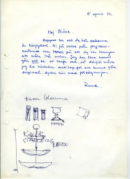 Glasföremål [skiss]