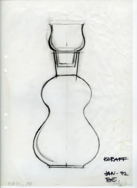 Glasföremål [skiss]