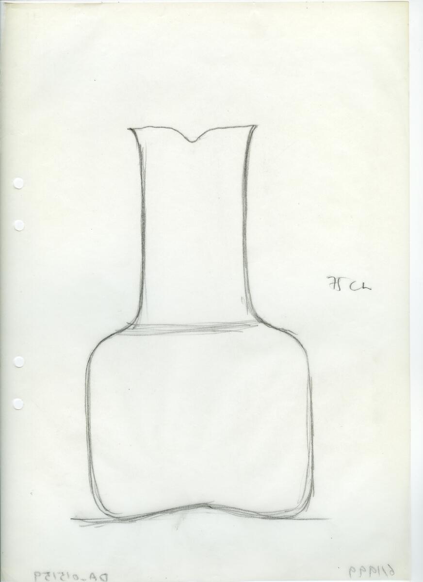 Materialet innehåller skisser till vaser, kannor, servisglas, snäckor, ishinkar, gravyrer m.m. . Det ingår även handlingar och korrespondens angående produkter och utbyte av ideér med olika uppdragsgivare och företag.