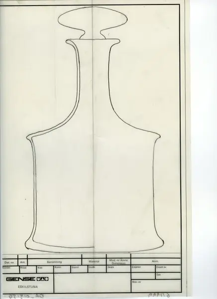 Glasföremål [skiss]