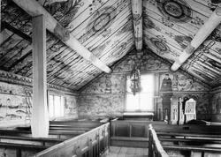 Ulvö gamla kapell. Fiskekapell timrat, panelklätt och rödmål