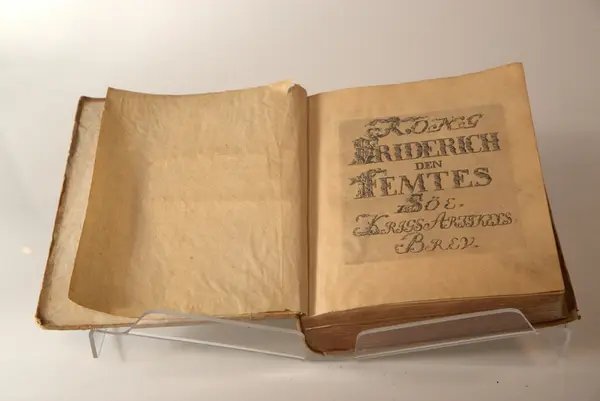 Kong Fredrik V`s krigsartikkelbrev for landtjenesten i Søeta