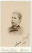 Porträtt på Maria Bergh, år 1891.