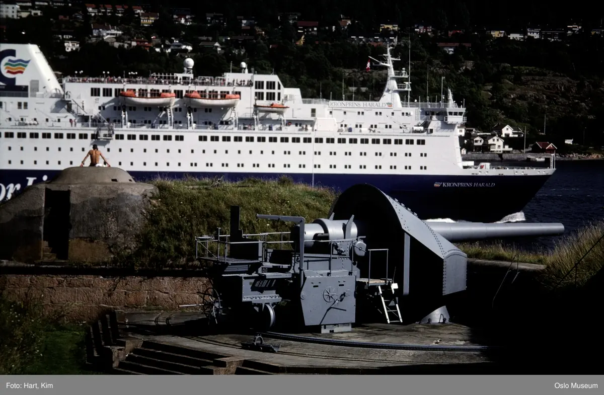 Oscarsborg festning, kanon, Kielferge Kronprins Harald, Color Line