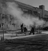 AB Herman Stenberg bygget Hammarbyhamnen januari 1955