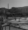 AB Herman Stenberg bygget Hammarbyhamnen januari 1955