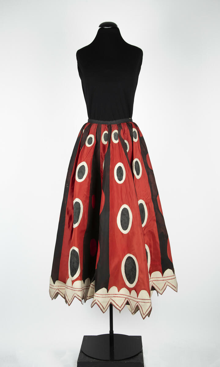 Kjol använd i uppsättningen "Den trekantiga hatten".