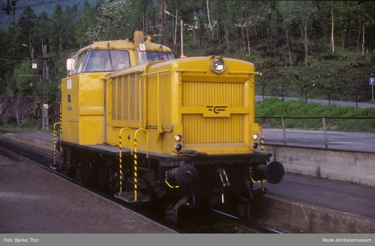 NSB diesellokomotiv Di 2 814 på Narvik stasjon