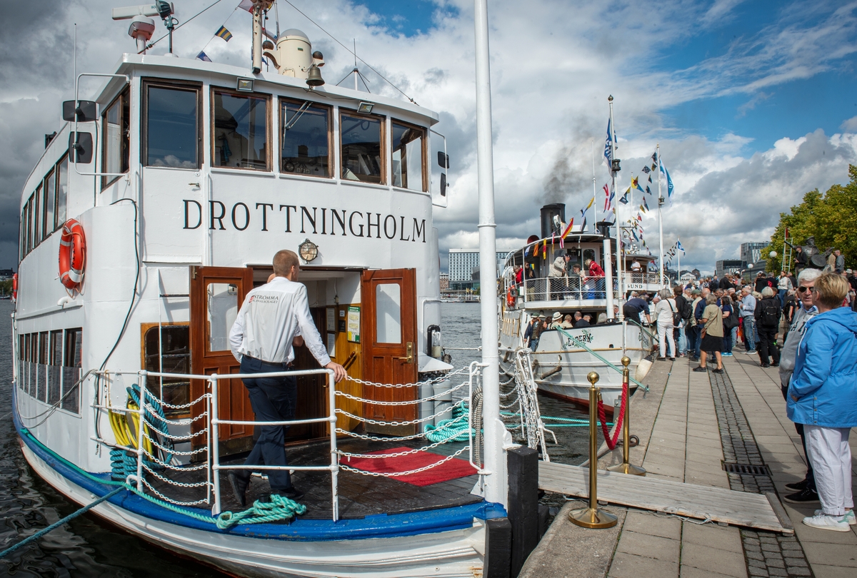  Ångtrafiken 200 år. Tur till Drottningholm ombord på M22 2018.