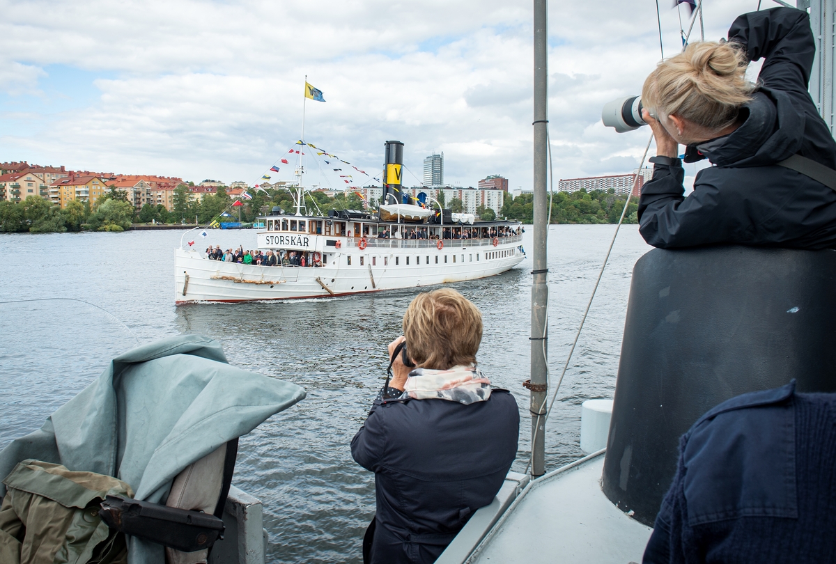  Ångtrafiken 200 år. Tur till Drottningholm ombord på M22 2018.