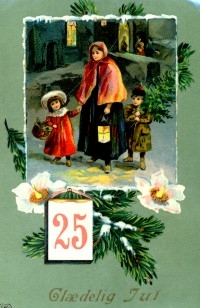 Brevkortalbum datert 1913 med barnekort, ungdomskort men flest julekort, ulike produsenter.