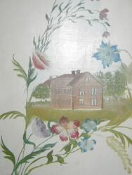 Målning på fodral till moraklocka