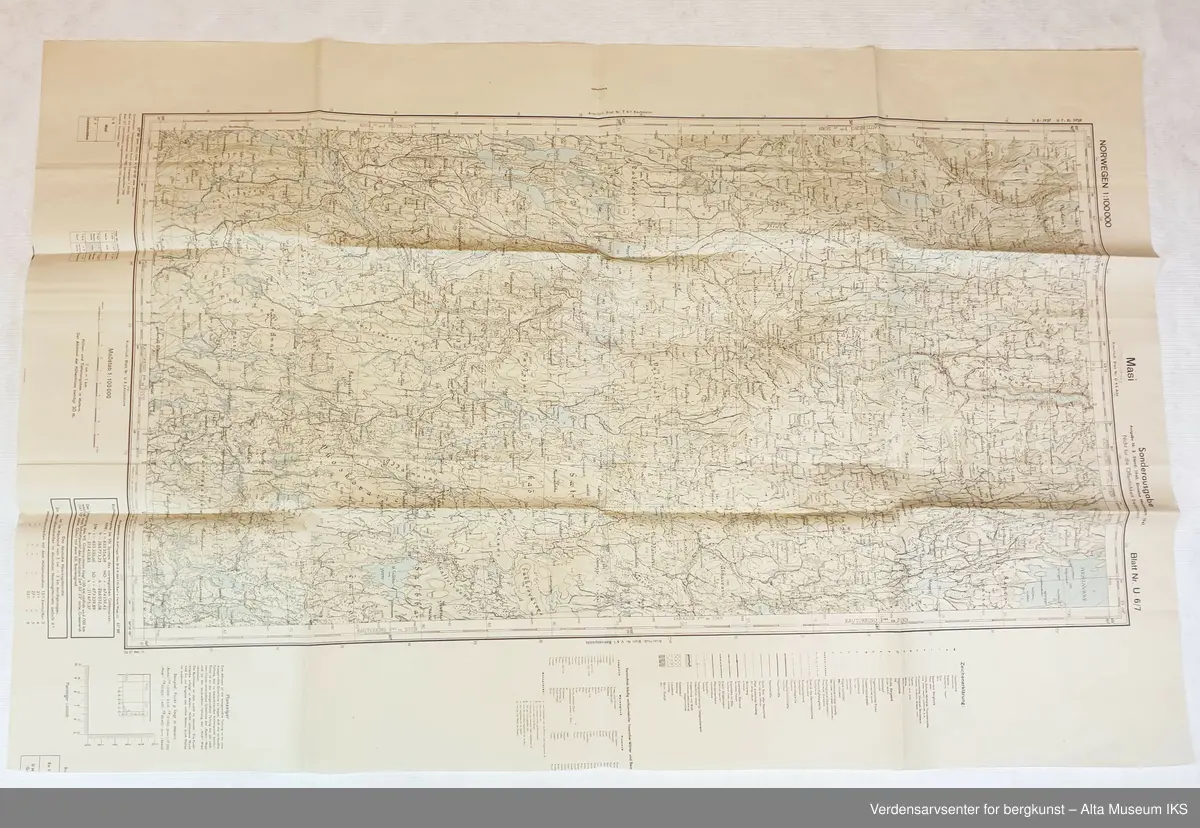 Seks tyske kart fra andre verdenskrig. Kartene over Masi og Kautokeino er fra 1940, mens kartene over Kåfjord, Jiesjokka, Lavvoaivve og Lappoluobbal er fra 1942.