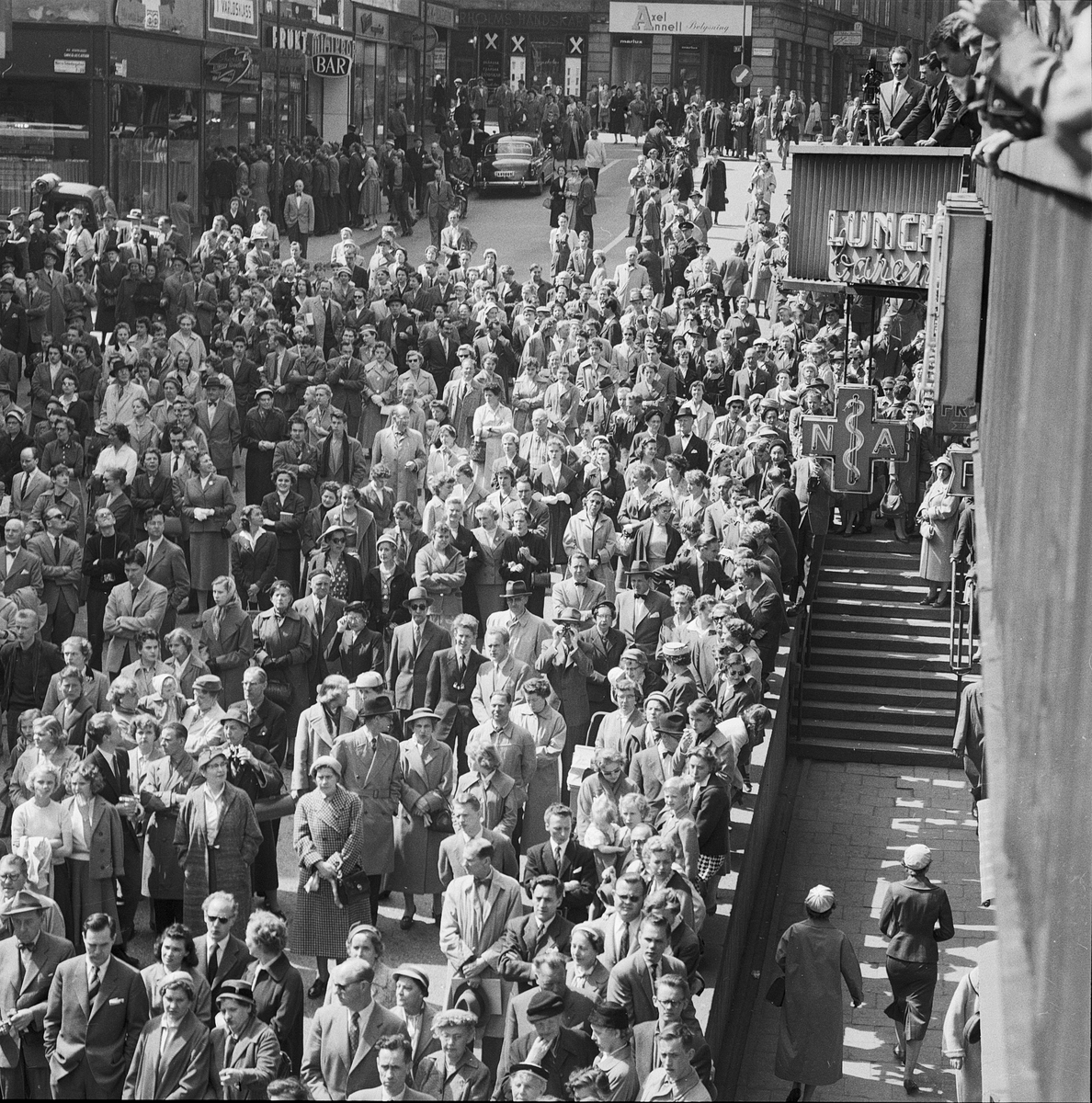 Drottning Elizabeth II på statsbesök, Stockholm 1956