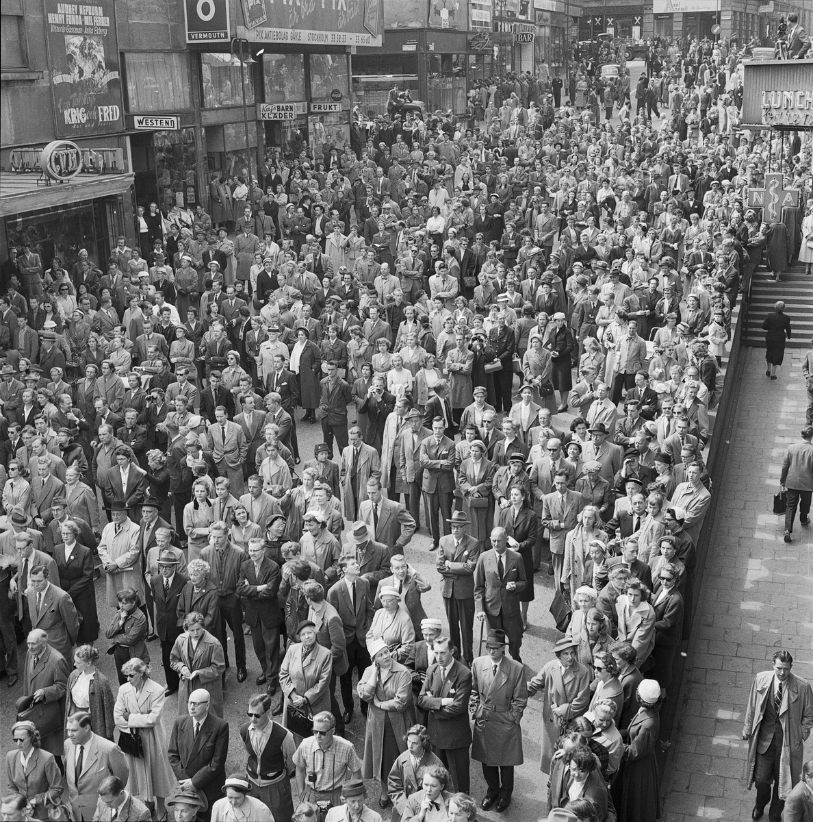 Drottning Elizabeth II på statsbesök, Stockholm 1956