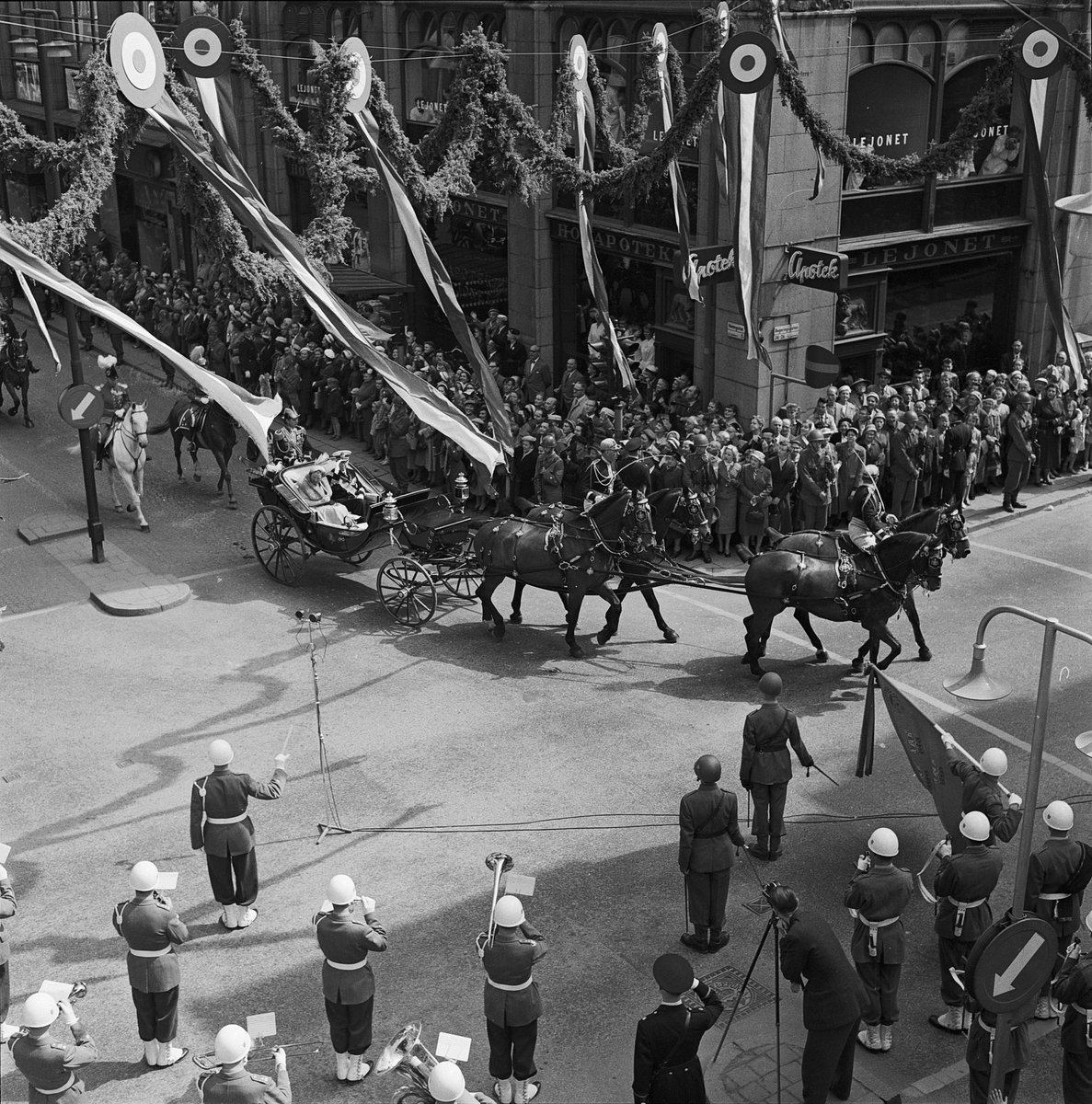 Drottning Elizabeth II på statsbesök, Stockholm 1956