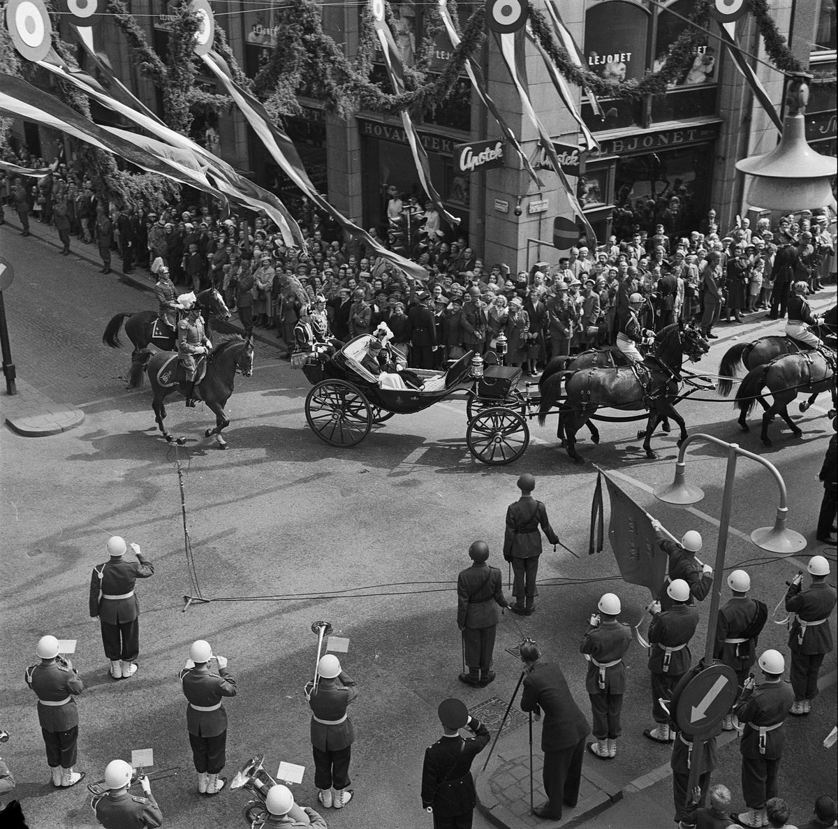 Drottning Elizabeth II på statsbesök, Stockholm 1956