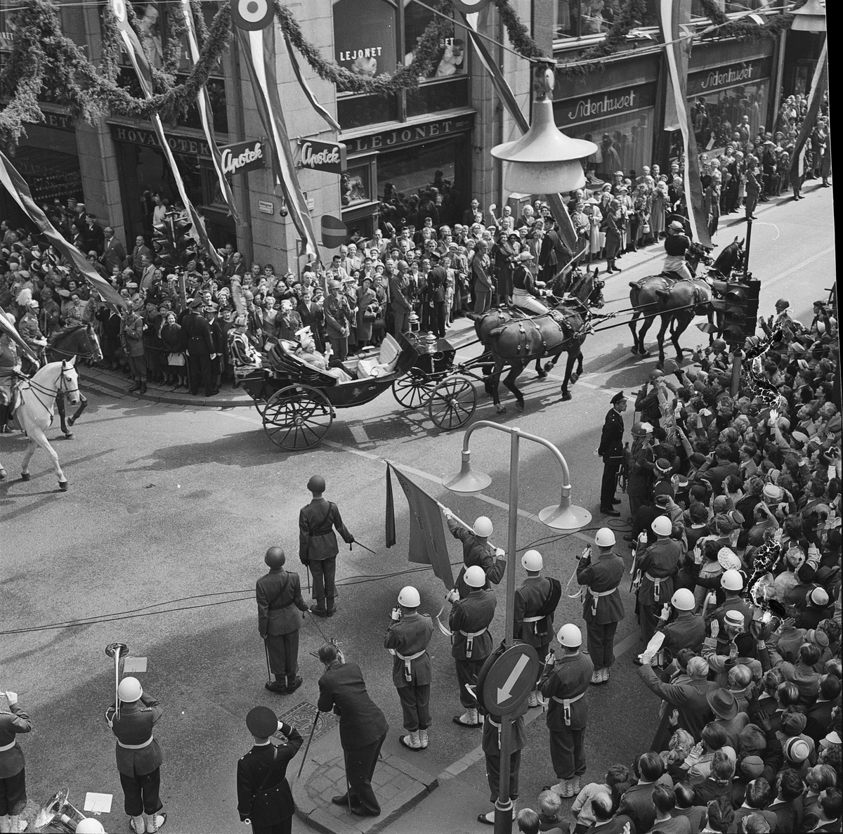 Drottning Elizabeth II på statsbesök, Stockholm 1956