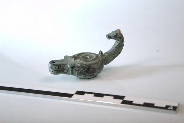 Oljelampe, terrakotta grønn