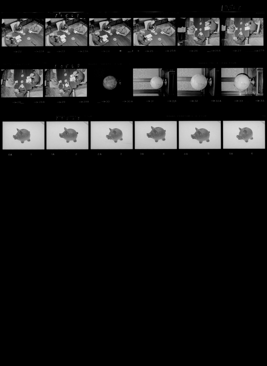 Serie med bilder av gardist