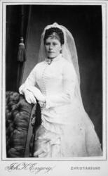 Christiane Marie Gude f. 1858, gift Borchgrevink. Kristiansu