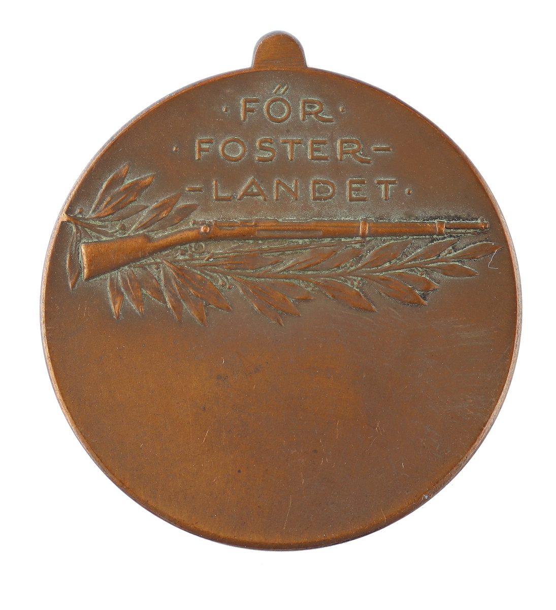 Medalj från Riksskyttetävlingen i Gävle 1920.