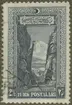 Frimärke ur Gösta Bodmans filatelistiska motivsamling, påbörjad 1950. Frimärke från Turkiet, 1926. Motiv av Klippvägen Sakaria