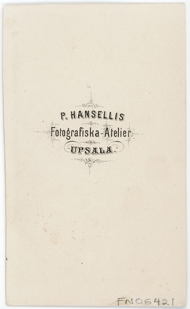 Kabinettsfotografi - man, Uppsala