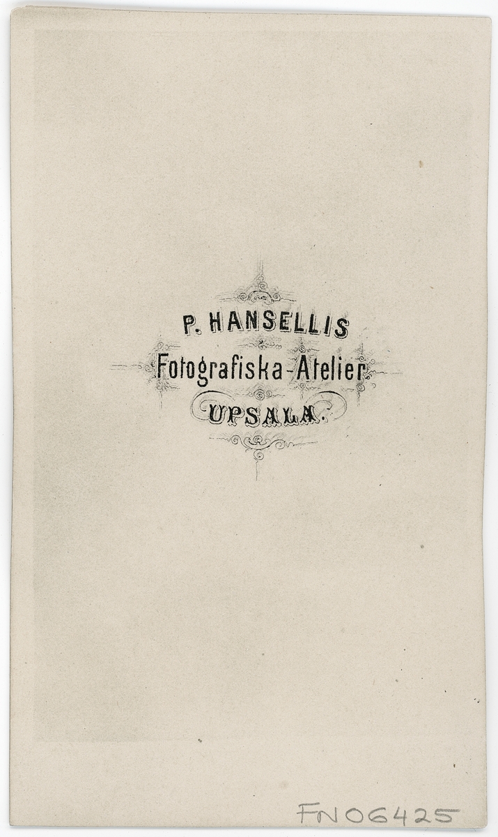 Kabinettsfotografi - kvinna, Uppsala