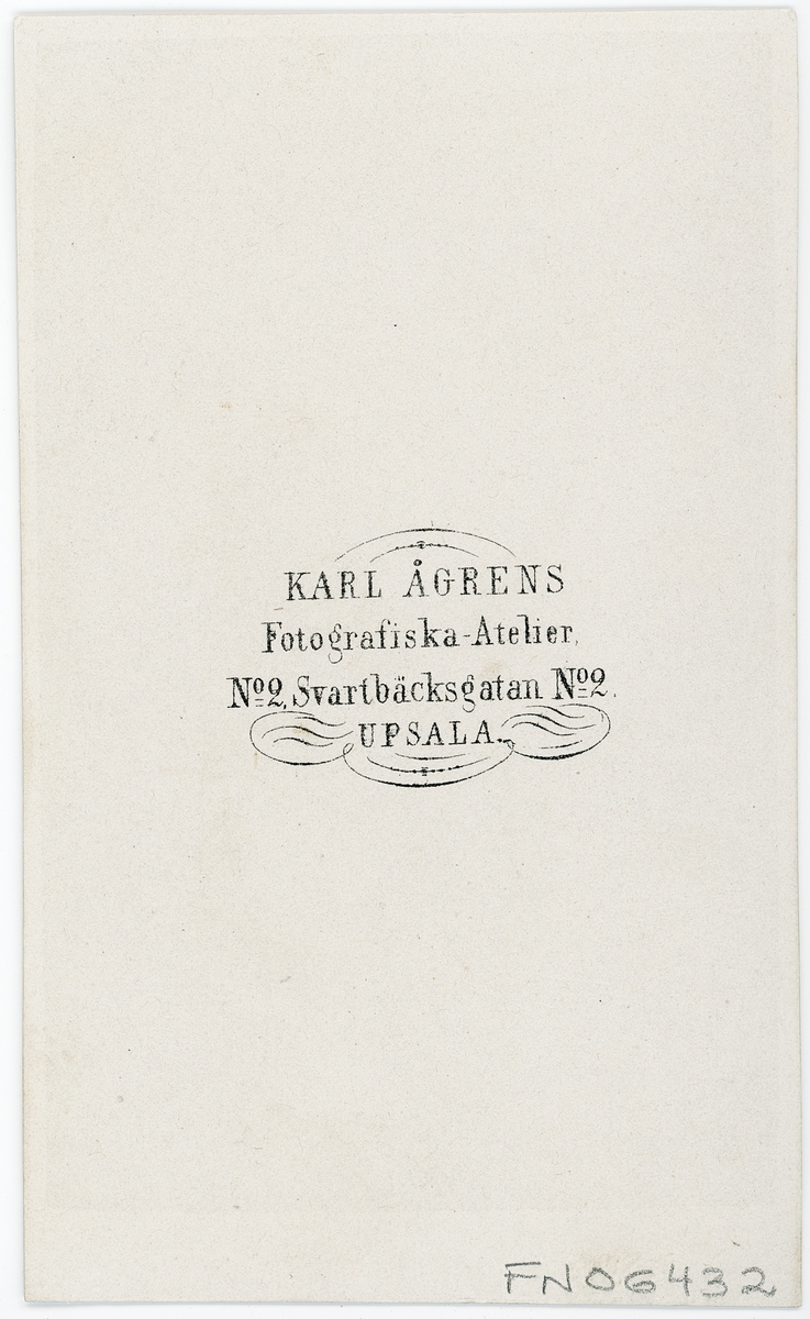 Kabinettsfotografi - man, Uppsala
