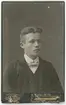 Kabinettsfotografi - Josef Gustafsson, Uppsala 1910