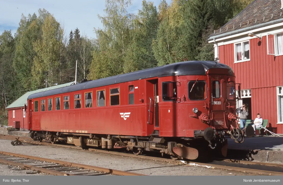 Motorvogn BM 86M 20 på Rødberg stasjon