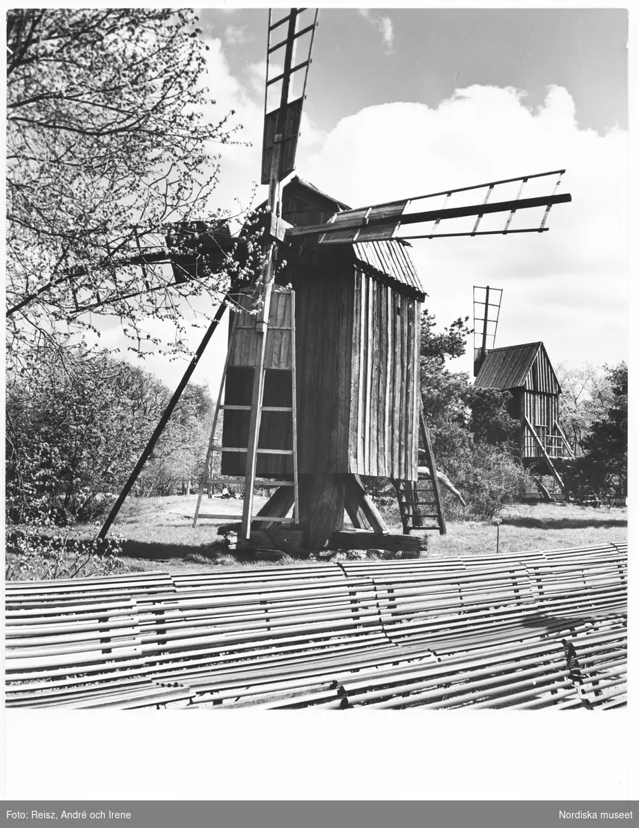 Stockholm. Ölandskvarnarna på Skansen.