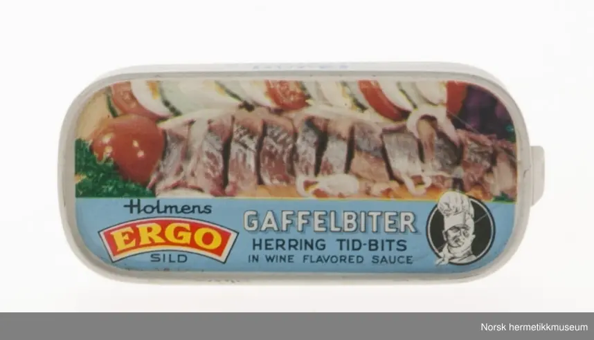Gaffelbiter, egg, tomat, løk, persille og agurk.