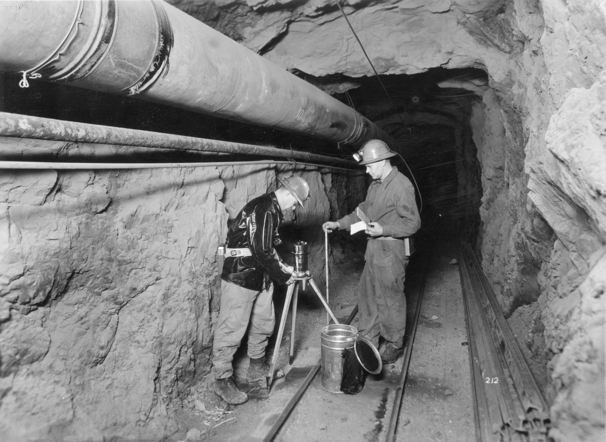 Gravimetrisk måling i Løkkengruva.