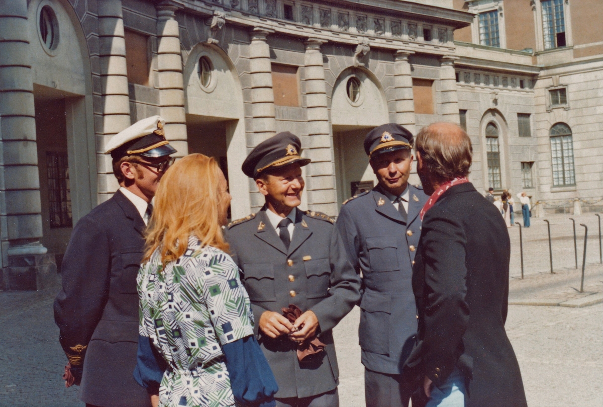 Skaraborgs regemente genomför högvakt 1975.