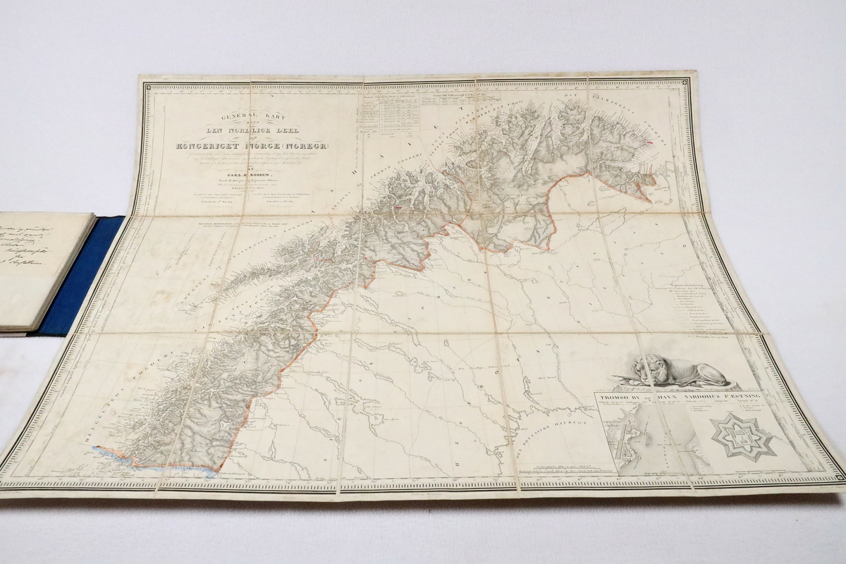 Kart frå boksamlinga til Ivar Aasen