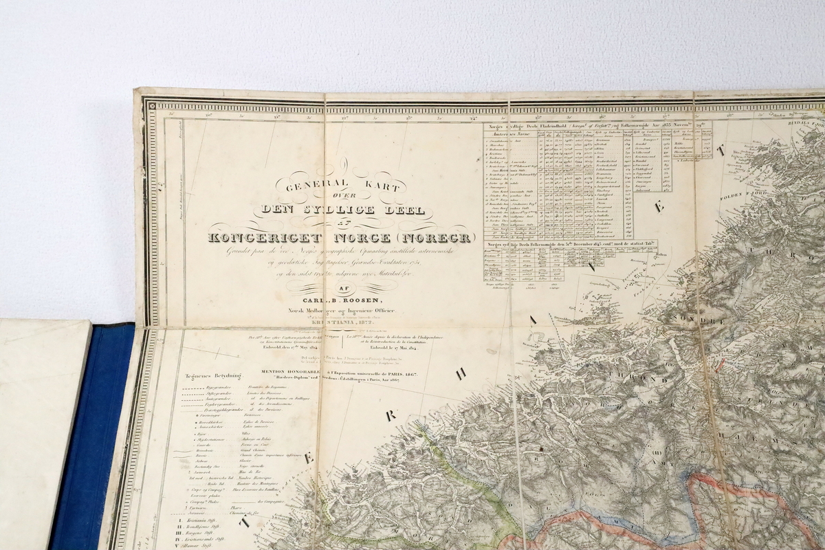 Kart frå boksamlinga til Ivar Aasen