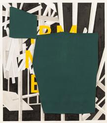 Elektrifisert sokkel #4 [Gouache og akryl på papir]