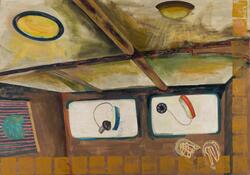 Høreapparater og brødskiver, Terje Paersas båtinteriør [Lino