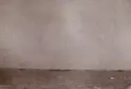 Fotografi från första svenska Antarktisexpeditionen 1901-1904. Vy över hav och en grupp av segelfartyg.