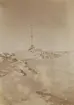 Fotografi från första svenska Antarktisexpeditionen 1901-1904. Motiv av någon slags mast i ett isigt landskap.
