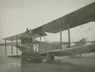 Diverse bilder från Fred Goldbergs samling. Motiv av biplan tillhörande Marinens vinterflygskola, 1921.