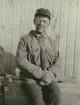 Fotografi från Ahlmannexpeditionen 1931. Porträtt av Hans Ahlmann som återvänt från slädfärd.