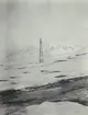 Fotografi från svenska undsättningsexpeditionen 1928. Motiv av förtöjningsmast i King's Bay.