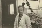 Fotografi från svenska undsättningsexpeditionen 1928. Motiv av stewart Haeggelund från Tromsö ombord på 