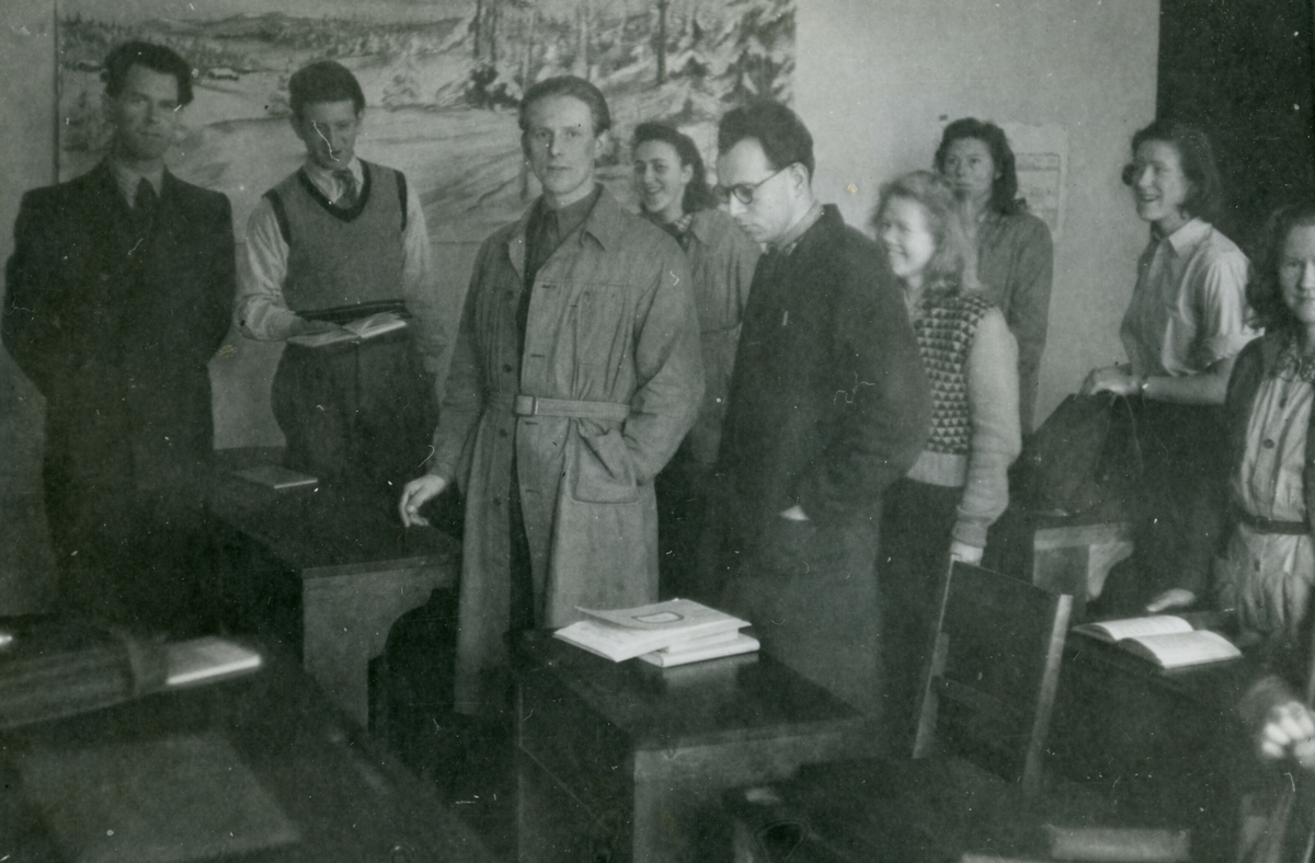 Frå undervisning på Oslo lærerskole på 1950-talet.
