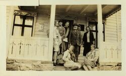 Fra verandaen på Turtagrø hotell i Vest-Jotunheimen. Foran S